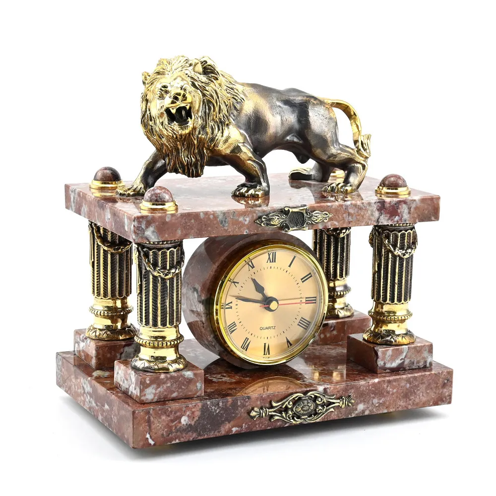 Часы каминные "Лев"